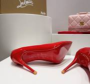 Kitlife Christian Louboutin Hot Chick Patent Leather Pumps Red - 3