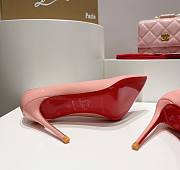 Kitlife Christian Louboutin Hot Chick Patent Leather Pumps Pink - 5
