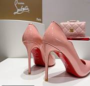 Kitlife Christian Louboutin Hot Chick Patent Leather Pumps Pink - 4