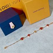 Kitlife Louis Vuitton Red Five-flower Bracelet  - 5