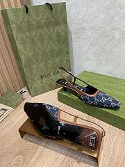 Kitlife Gucci Slingbacks Dark Blue Denim - 5
