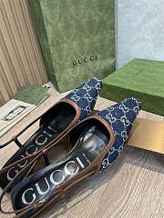 Kitlife Gucci Slingbacks Dark Blue Denim - 4