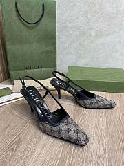 Kitlife Gucci Slingback Pumps Dark Blue & Beige - 1