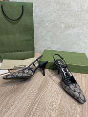 Kitlife Gucci Slingback Pumps Dark Blue & Beige - 2