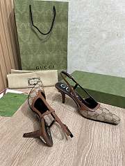 Kitlife Gucci Slingback Pumps Brown & Beige - 4