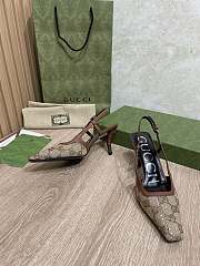 Kitlife Gucci Slingback Pumps Brown & Beige - 3