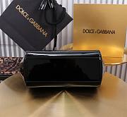 Kitlife Dolce & Gabbana Black Patent Leather Sicily Bag 20x16x8cm - 3