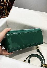 Kitlife Dolce & Gabbana Green Patent Leather Sicily Bag 20x16x8cm - 3
