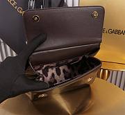 Kitlife Dolce & Gabbana Dark Brown Patent Leather Sicily Bag 20x16x8cm - 2
