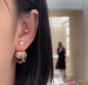 Kitlife Dior Letter CD Earrings - 4