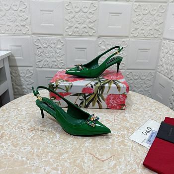 Kitlife Dolce & Gabbana Diamond Slingbacks in Green
