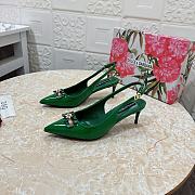 Kitlife Dolce & Gabbana Diamond Slingbacks in Green - 5