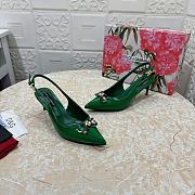 Kitlife Dolce & Gabbana Diamond Slingbacks in Green - 3