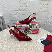 Kitlife Dolce & Gabbana Diamond Slingbacks in Red - 1