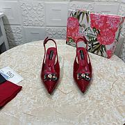 Kitlife Dolce & Gabbana Diamond Slingbacks in Red - 4