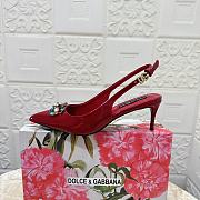 Kitlife Dolce & Gabbana Diamond Slingbacks in Red - 2