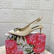 Kitlife Dolce & Gabbana Diamond Slingbacks in Cream - 2