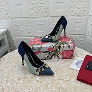 Kitlife Dolce & Gabbana Patchwork Denim Pumps With Charms - 1