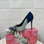 Kitlife Dolce & Gabbana Patchwork Denim Pumps With Charms - 6