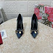 Kitlife Dolce & Gabbana Patchwork Denim Pumps With Charms - 2