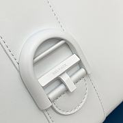 Kitlife Delvaux Brillant Box Leather Bag in White 24x13x21cm - 5