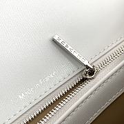 Kitlife Delvaux Brillant Box Leather Bag in White 24x13x21cm - 2