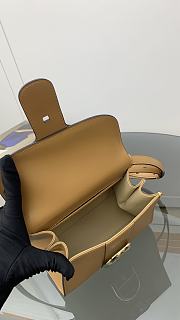 Kitlife Delvaux Brillant Box Leather Bag in Tan 20x10x16cm - 3