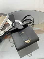 Kitlife Delvaux Brillant Box Leather Bag in Black 20x10x16cm - 2