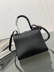 Kitlife Delvaux Brillant Box Leather Bag in Black 20x10x16cm - 4