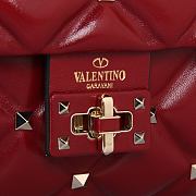 Kitlife Valentino Candy Stud Top Handle Bag Red 23×11×17cm - 6