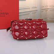 Kitlife Valentino Candy Stud Top Handle Bag Red 23×11×17cm - 5