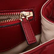 Kitlife Valentino Candy Stud Top Handle Bag Red 23×11×17cm - 4