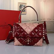 Kitlife Valentino Garavani Candystud Bag Beige & Red 23x17.5x11cm - 1