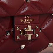 Kitlife Valentino Garavani Candystud Bag Beige & Red 23x17.5x11cm - 5