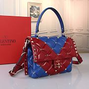 Kitlife Valentino Garavani Candystud Bag Dark Blue & Red 23x17.5x11cm - 5
