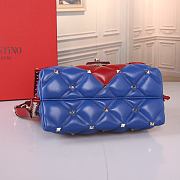 Kitlife Valentino Garavani Candystud Bag Dark Blue & Red 23x17.5x11cm - 4
