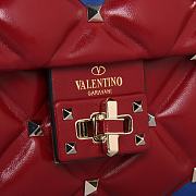 Kitlife Valentino Garavani Candystud Bag Dark Blue & Red 23x17.5x11cm - 2