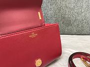 Kitlife Valentino Garavani Stud Sign Shoulder Bag in Red 20x15x7cm - 6