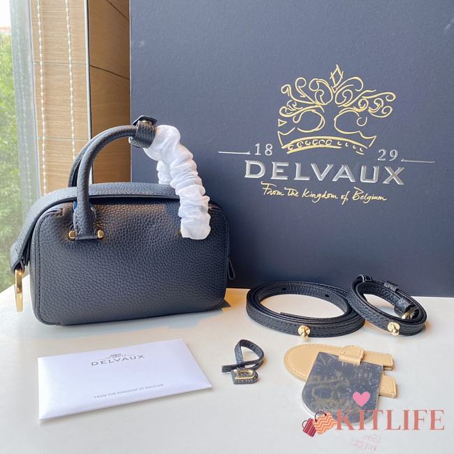 Kitlife Delvaux Coolbox Nano Bag in Black 16.5x7.5x11cm - 1