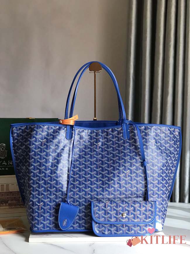 Kitife Goyard Reversible Anjou Tote Bag Blue 57x32x19cm - 1