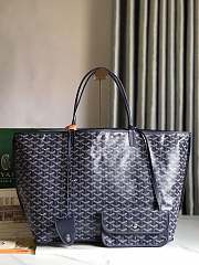 Kitlife Goyard Reversible Anjou Tote Bag Dark Blue 57x32x19cm - 1
