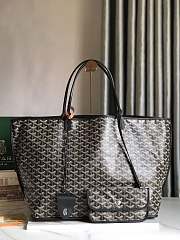 Kitlife Goyard Reversible Anjou Tote Bag Black 57x32x19cm - 1