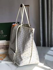 Kitlife Goyard Reversible Anjou Tote Bag White 57x32x19cm - 5