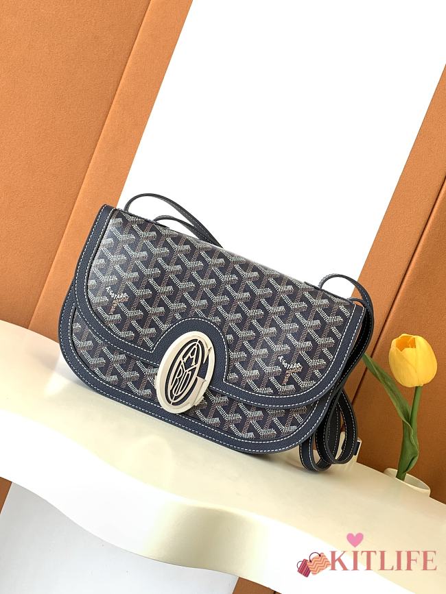 Kitlife Goyard Unisex 233 Bag Dark Blue 17x8x25cm - 1