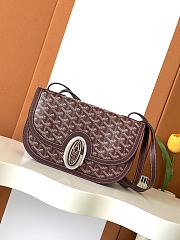 Kitlife Goyard Unisex 233 Bag Burgundy 17x8x25cm - 1
