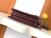 Kitlife Goyard Unisex 233 Bag Burgundy 17x8x25cm - 6