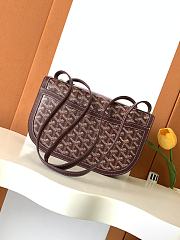 Kitlife Goyard Unisex 233 Bag Burgundy 17x8x25cm - 5