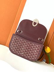Kitlife Goyard Unisex 233 Bag Burgundy 17x8x25cm - 3