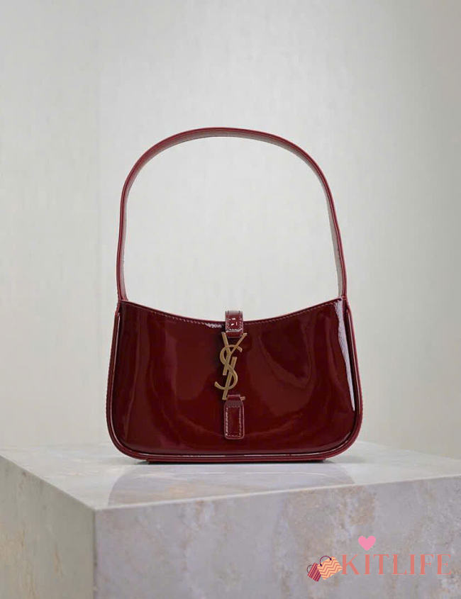 Kitlife Saint Laurent Le5a7 Bag Red Patent Leather 657228 25x14x6cm - 1