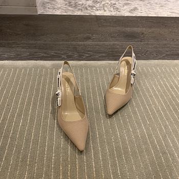 Kitlife Dior J’Adior Slingback Pump Beige Technical Fabric